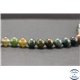 Perles en agate d'Inde - Rondes/8mm - Grade A