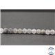 Perles dépolies en quartz nuage - Rondes/6mm