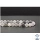 Perles dépolies en quartz nuage - Rondes/8mm