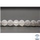 Perles dépolies en quartz nuage - Rondes/8mm
