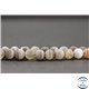Perles dépolies en agate du Botswana - Rondes/6mm
