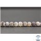 Perles dépolies en agate du Botswana - Rondes/6mm