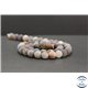 Perles dépolies en agate du Botswana - Rondes/8mm