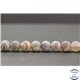 Perles dépolies en agate du Botswana - Rondes/8mm