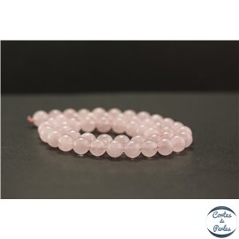 Perles en morganite rose - Rondes/8mm - Grade A