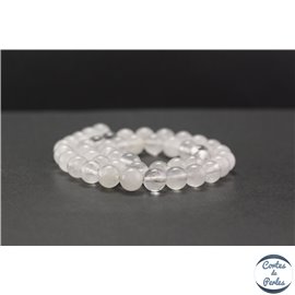 Perles en cristal de roche - Rondes/8mm - Grade AB