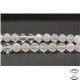 Perles en cristal de roche - Rondes/8mm - Grade AB