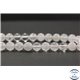 Perles en cristal de roche - Rondes/8mm - Grade AB