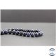 Perles en dumortiérite d'Afrique du Sud - Rondes/8mm - Grade A