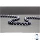 Perles en dumortiérite d'Afrique du Sud - Rondes/8mm - Grade A