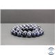 Perles en dumortiérite d'Afrique du Sud - Rondes/10mm - Grade A