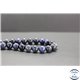 Perles en dumortiérite d'Afrique du Sud - Rondes/10mm - Grade A