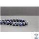 Perles en dumortiérite d'Afrique du Sud - Rondes/10mm - Grade A