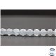 Perles en aigue marine - Rondes/8mm - Grade AB