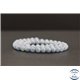 Perles en aigue marine - Rondes/6mm - Grade AB