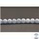 Perles en aigue marine - Rondes/6mm - Grade AB