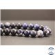 Perles en sodalite d'Afrique du Sud - Rondes/12mm - Grade A+