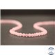 Perles dépolies en quartz rose - Rondes/4mm - Grade AB