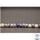 Perles en sodalite d'Afrique du Sud - Rondes/4mm - Grade AB