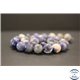 Perles en sodalite d'Afrique du Sud - Rondes/12mm - Grade AB