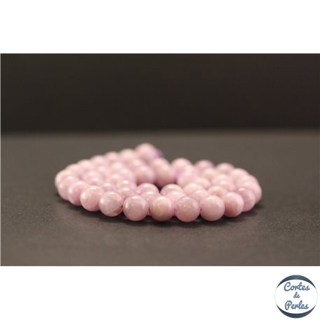 Perles en kunzite - Rondes/8mm - Grade AA+