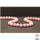 Perles en kunzite - Rondes/8mm - Grade AA+
