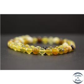 Perles en opale jaune d'Afrique - Rondes/8mm - Grade AB