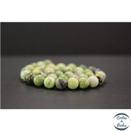 Perles en jaspe vert d'Australie - Rondes/10mm - Grade AB