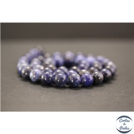 Perles en sodalite d'Afrique du Sud - Rondes/8mm - Grade A+