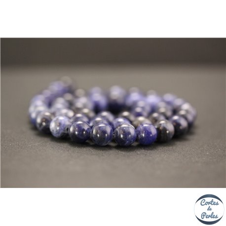 Perles en sodalite d'Afrique du Sud - Rondes/8mm - Grade A+