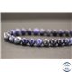 Perles en sodalite d'Afrique du Sud - Rondes/8mm - Grade A+