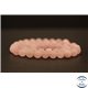 Perles dépolies en quartz rose - Rondes/8mm - Grade AB