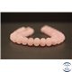 Perles dépolies en quartz rose - Rondes/8mm - Grade AB