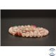 Perles en agate fleur de cerisier - Rondes/6mm - Grade AA