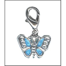 Apprêts Charmes - Papillon/14 mm - Bleu