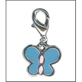 Apprêts Charmes - Papillon/14 mm - Bleu