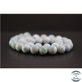Perles en larimar de République Dominicaine - Rondes/12mm - Grade A