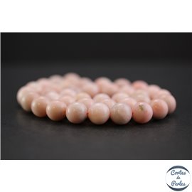 Perles en opale rose d'Afrique - Rondes/10mm - Grade A