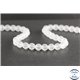 Perles dépolies en cristal de roche - Rondes/8mm - Grade A