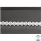 Perles dépolies en cristal de roche - Rondes/8mm - Grade A