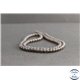 Perles dépolies en quartz fumé du Brésil - Rondes/4mm - Grade A