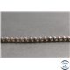 Perles dépolies en quartz fumé du Brésil - Rondes/4mm - Grade A