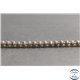 Perles dépolies en quartz fumé du Brésil - Rondes/4mm - Grade A