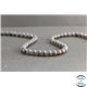 Perles dépolies en quartz fumé du Brésil - Rondes/6mm - Grade A