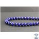 Perles en lapis lazuli d'Afghanistan - Rondes/8mm - Grade AA