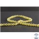 Perles en apatite jaune de Madagascar - Rondes/6mm - Grade AA