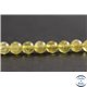 Perles en apatite jaune de Madagascar - Rondes/6mm - Grade AA