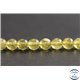 Perles en apatite jaune de Madagascar - Rondes/6mm - Grade AA