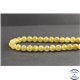 Perles en apatite jaune de Madagascar - Rondes/8mm - Grade AA