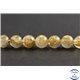 Perles en quartz rutile - Rondes/8mm - Grade AA